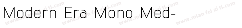 Modern Era Mono Med字体转换